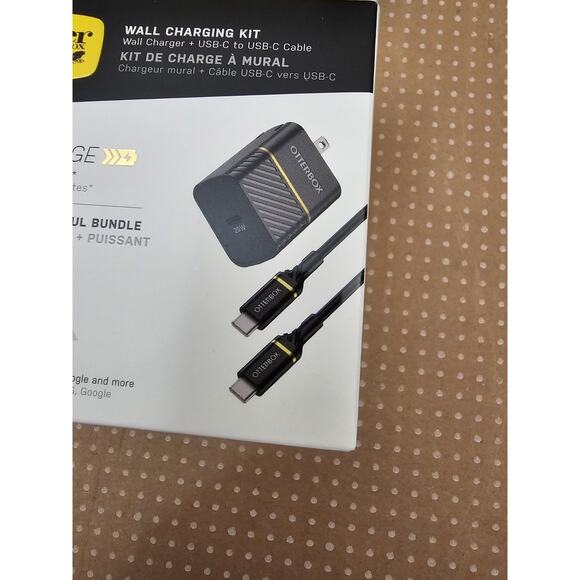 New OtterBox USB-C to USB-C Fast Charge Wall Charging Kit (20W) Apple Samsung LG - Picture 2 of 6